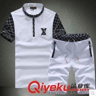 4.1夏裝上新 2015高端純色男士短袖T恤套裝，廠家直銷(xiāo)引爆批發(fā)代理市場(chǎng)